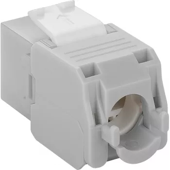 DS-IT CAT6a UTP Keystone tīkla ligzda - bez instrumentiem - pelēka (DS-KC-UTP6A-TL-2)