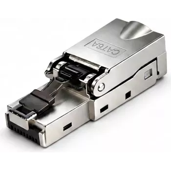 DSIT S/FTP CAT6a Toolless RJ45 tīkla spraudnis cieto vadu kabelim
