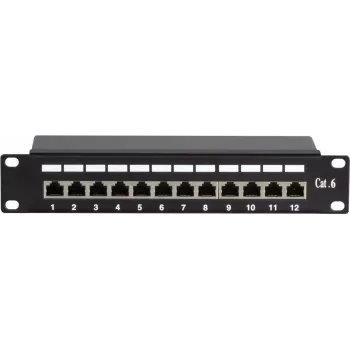 DSIT DS-10Patch6-12FTP 10 collu 12 portu FTP CAT6 sadales panelis