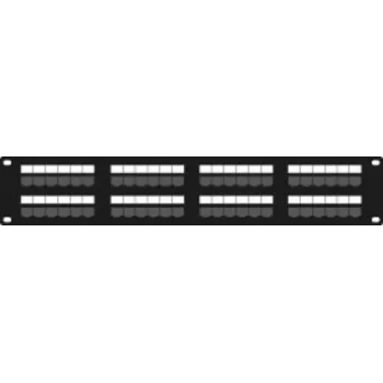 DSIT DS-Patch6-48UTP CAT6 UTP 19 inch 48 portu tīkla sadales panelis, 1U, melns