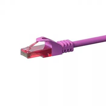 DSIT CAT6 tīkla kabelis, U/UTP, 50 metri, rozā, 100% varš (DC-69-500)