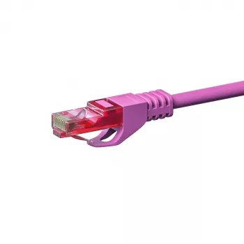 DSIT CAT6 tīkla kabelis, U/UTP, 50 metri, rozā, 100% varš (DC-69-500)