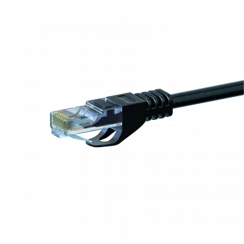 DSIT CAT 6 U/UTP tīkla kabelis 0,50 m melns CCA RJ45