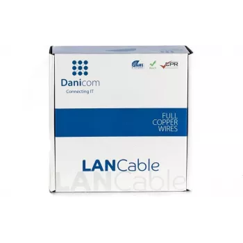 DSIT DANICOM CAT6 UTP 100m PVC Fca tīkla kabelis DC-UTP6-100-FCA