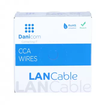 DSIT CAT6 S/FTP 50 m spole, pelēka, CCA (DC-SFTP6CCA50S-GRY)