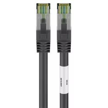 DSIT RJ45 tīkla kabelis S/FTP PiMF CAT 8 melns 0,25 m