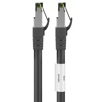 DSIT RJ45 tīkla kabelis S/FTP PiMF CAT 8 melns 0,25 m