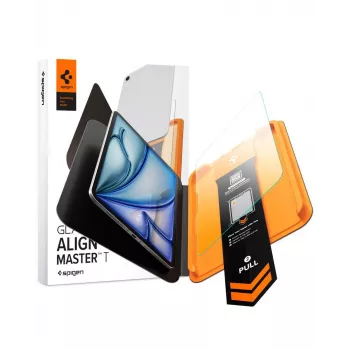 Spigen AlignMaster GLAS.tR rūdītais stikla ekrāna aizsargs iPad Air 11 inch (6./7./8. paaudze, 2024-2026) - dzidrs