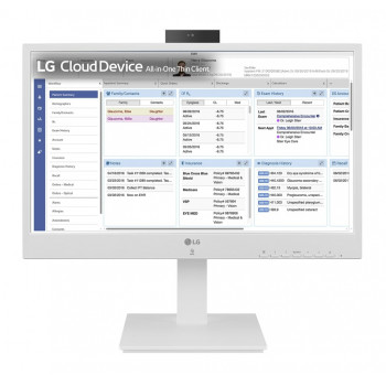 LG 24CR671N-2P 23,8 collu Full HD All-in-One plānais klients ar Intel Pentium N4200, 4GB RAM, 16GB eMMC, bez OS