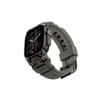 SKINARMA Talon izturīga silikona siksniņa Apple Watch Ultra 49mm / 45mm / 44mm, zaļa