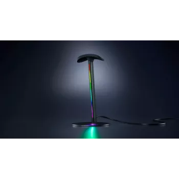 RAZER Base Station V3 Chroma RGB austiņu statīvs ar 2 portu USB 3.1 centrmezglu - Melns