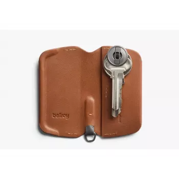 Bellroy Key Cover 3rd Edition Karameļu krāsas ādas atslēgu maciņš