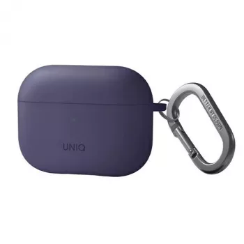 UNIQ Nexo silikona maciņš ar auss āķiem Apple AirPods Pro 2. paaudzei (2022/2023) - Fig Purple