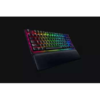 Vadu optiskā spēļu tastatūra Razer Huntsman V2 Tenkeyless, Linear Red slēdži, ziemeļvalstu izkārtojums, RGB (RZ03-03940700-R3N1)