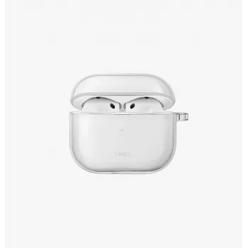 UNIQ Glase Maciņš Apple AirPods 4 Spīdīgi Dūmakains