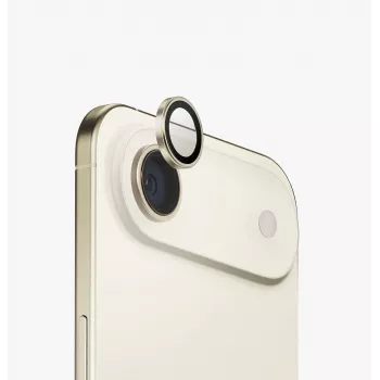 UNIQ Optix Aluminium kameras objektīva aizsargs ar aplikatoru Apple iPhone Air, zelta