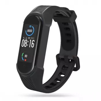 Tech-Protect Armour TPU gumijas siksniņa Xiaomi Mi Band 7, melna