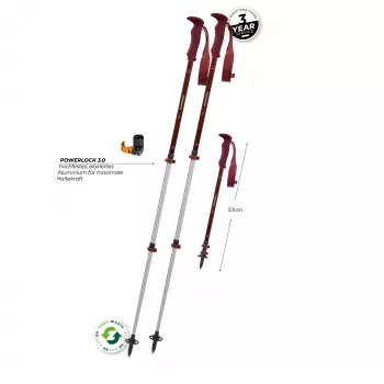 Komperdell Trailmaster Zero Compact pārgājienu nūjas - Malbec