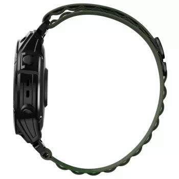TECH-PROTECT NYLON PRO siksniņa Garmin Fenix 5 / 6 / 6 Pro / 7, 22mm QuickFit, Militāri zaļa