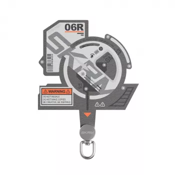 SKINARMA Ekho universālais lanyard adaptera plāksteris pelēks