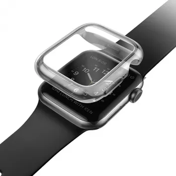 UNIQ Garde aizsargapvalks Apple Watch 44mm (Series 4/5/6/SE/SE2/SE3) dūmakaini pelēks