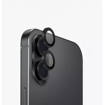 UNIQ Optix Aluminium kameras objektīva aizsargs iPhone 17 ar aplikatoru - Sudraba