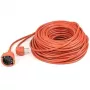 POWER PLANT, LLC 40m smagās slodzes pagarinātājs ar 1 Schuko kontaktligzdu, 3x2,5mm² gumijas kabelis, IP44, 16A, 230V, melns