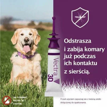 Ceva Vectra 3D 8,0 ml pilieni ļoti lieliem suņiem virs 40 kg, 3 pipetes