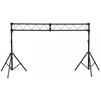 STAND4ME Lighting Ramp DJ Tripod Gate, 3 m Truss sistēma ar teleskopiskiem statīviem, 100 kg slodze, melna