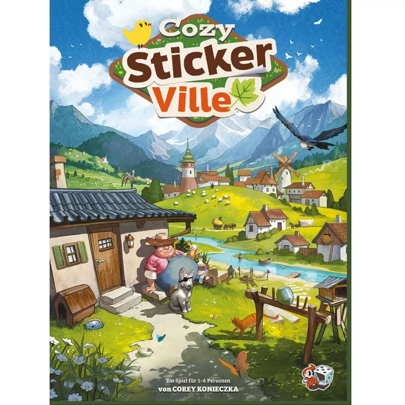 ASMODEE Cozy Stickerville uzlīmju grāmata | TOPModel sērija | 24 lapas, 6 uzlīmju lapas | radošai spēlei no 6 gadiem
