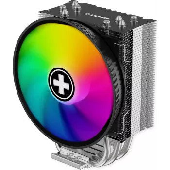 Xilence M404PRO.ARGB CPU dzesētājs - 120mm PWM ventilators, 4 siltuma caurules, ARGB apgaismojums, Intel/AMD multisocket