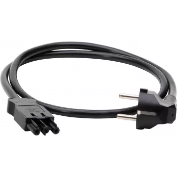 KOPP ELEKTROTECHNIK 1 m aizsargkontakta pagarinātājkabelis, 1,5 mm², GST18i3 saderīgs, melns