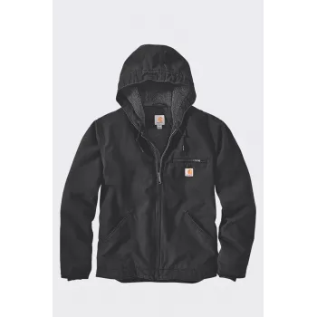 Carhartt vīriešu mazgāta pīļu auduma jaka ar šerpu oderi