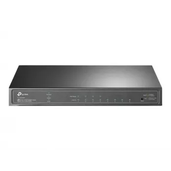 TP-Link Omada SG2008P 10 portu Gigabit viedais PoE+ slēdzis, 8× PoE+ 61W, 2× SFP, Cloud SDN, bez ventilatora, V3.3