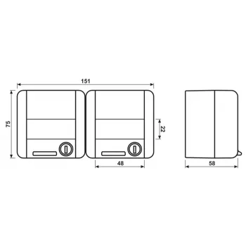 Jung SCHUKO dubultā kontaktligzda 16A 250V Alpu balta 8220NAWSL