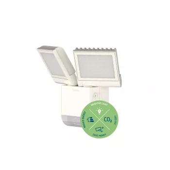 THEBEN theLeda S17-100 WH LED prožektors ar kustības sensoru sienas montāžai 17W