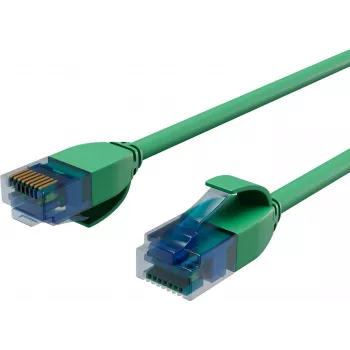 ShiverPeaks BASIC-S Slim Cat.6 U/UTP Patch vads, 3m, zaļš