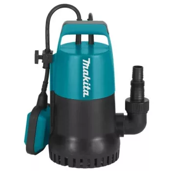 Makita PF0300 iegremdējamais ūdens sūknis 300W, 8400 L/h, 5m spiediena augstums, pludiņslēdzis, 10m kabelis