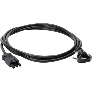 Kopp GST18i3 Schuko leņķa strāvas kabelis 3m 3G1.5mm² H05VV-F melns