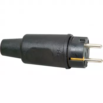 Kopp 179516009 Schuko drošības spraudnis, gumijas, 16 A, 230 V, IP44, melns