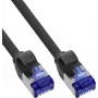 150 gab. B-Pack InLine® Slim Cat.6A S/FTP LSZH patch vads, melns, 0,30 m