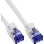 INLINE® B-74955W Slim Cat.6A S/FTP LSZH Patch vads, balts, 0,5 m, 150 komplekts