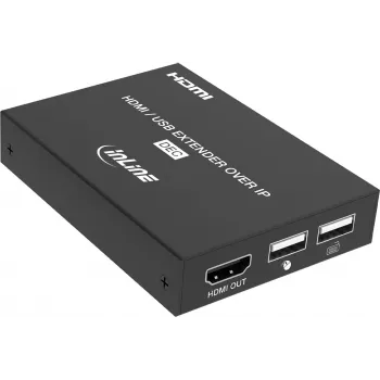 InLine® KVM pagarinātājs pa IP, HDMI Full HD, 150m, uztvērējs (RX)