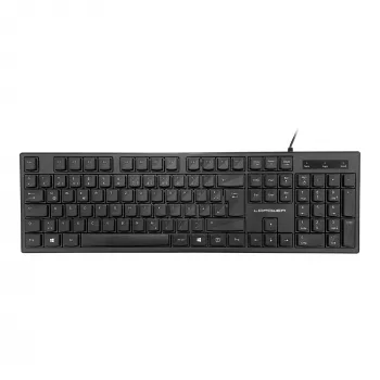LC-Power LC-KEY-903DE biroja tastatūra, USB, melna, vācu izkārtojums