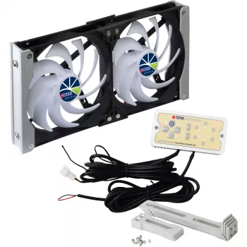 Titan TTC-SC20(A)/V2+ dubultais ledusskapja ventilācijas ventilators 92x25mm IP55 ar taimeri un taisngriezi