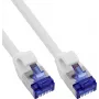 INLINE B-74901W 125 gab. plānais Cat.6A S/FTP LSZH patch vads, balts, 1m