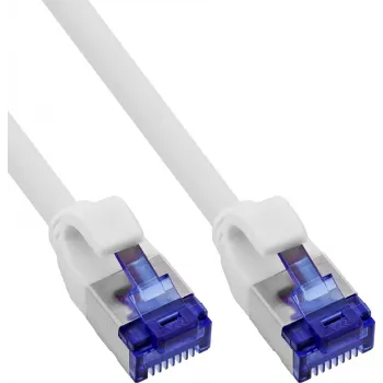 INLINE B-74914W Slim Cat.6A S/FTP LSZH Patch Cable, balts, 1,5 m, 100 gab. iepakojums