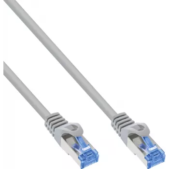 INLINE B-72655 Cat.6A S/FTP LSZH Patch Cable, CCA, Grey, 0.50m, 100-Pack
