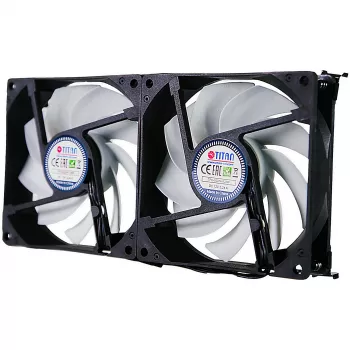Titan TTC-SC22(A)/V2+ dubultais ledusskapja ventilators 92x25mm IP55 kempingam
