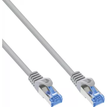 InLine® Cat.6A S/FTP LSZH savienojuma kabelis, CCA, pelēks, 2m, 50 gab. komplekts